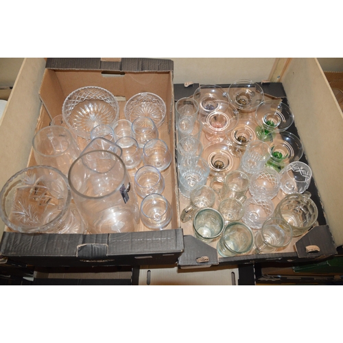 344 - 2 boxes of glassware