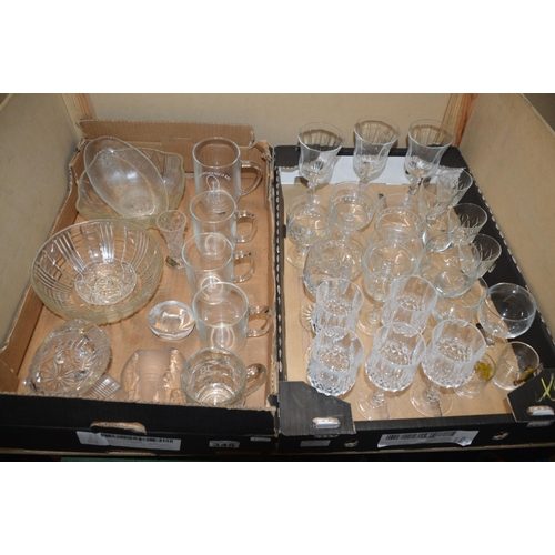 345 - 2 boxes of glassware