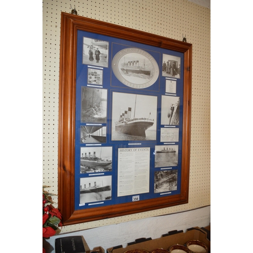 356 - framed titanic prints