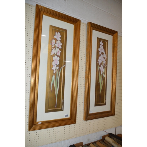 392 - 2 orchid prints