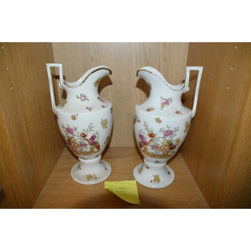 424 - pair of chelsea ewers (1780s?)