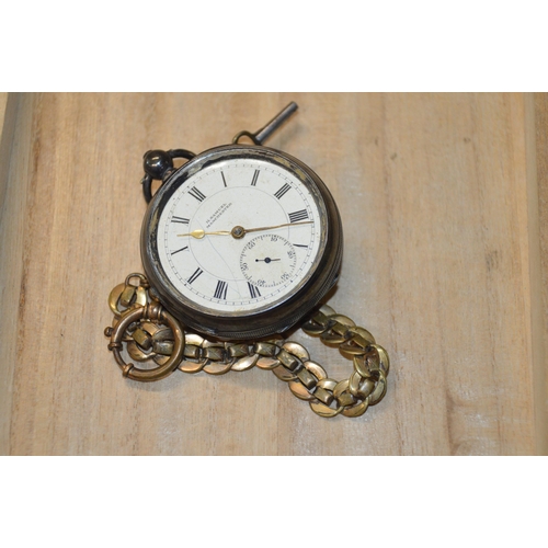 448 - h.samuel silver cased pocket watch