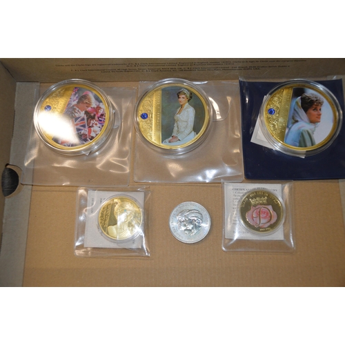 452 - collection of princess diana coins