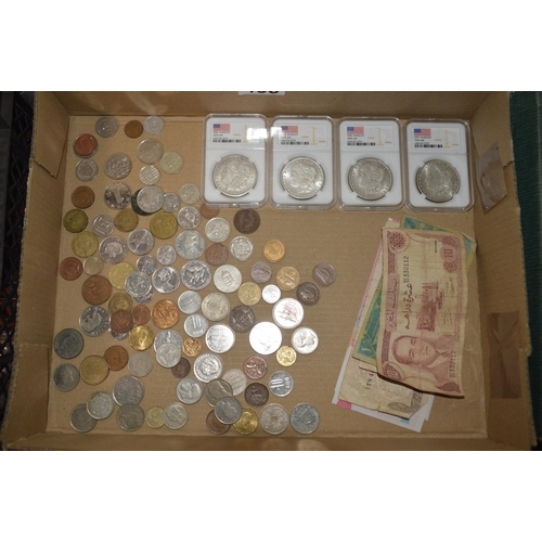 438 - qty of coins & bank notes