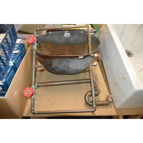 104 - metal sink unit