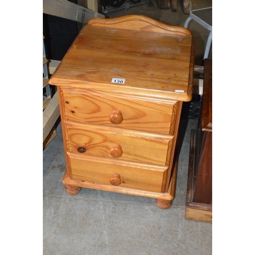 130 - pine bedside table