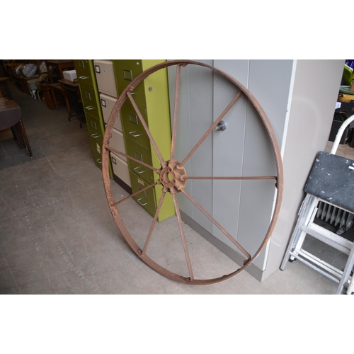 186 - vintage cart wheel