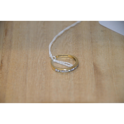 444 - 9ct gold eternity ring | size p