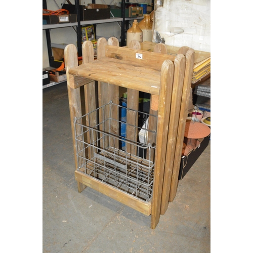 75 - shoe crate/shelf