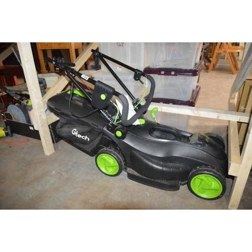 144 - gtech lawn mower (works, battery & charger not included)