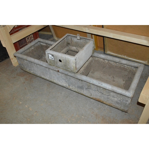 154 - galvanized trough