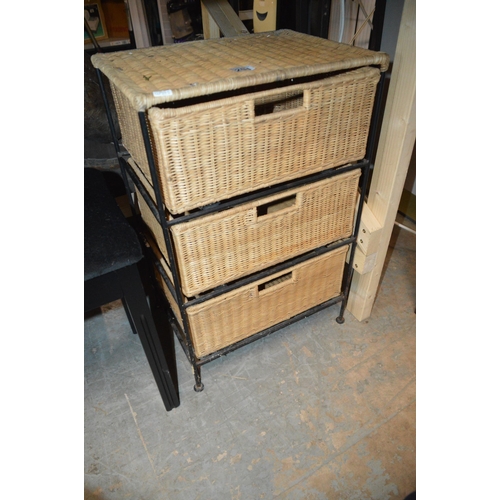 201 - wicker basket storage