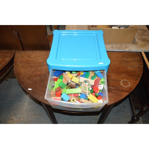 210 - tub of childrens toys