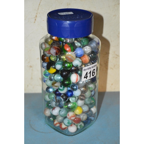 416 - jar of marbles