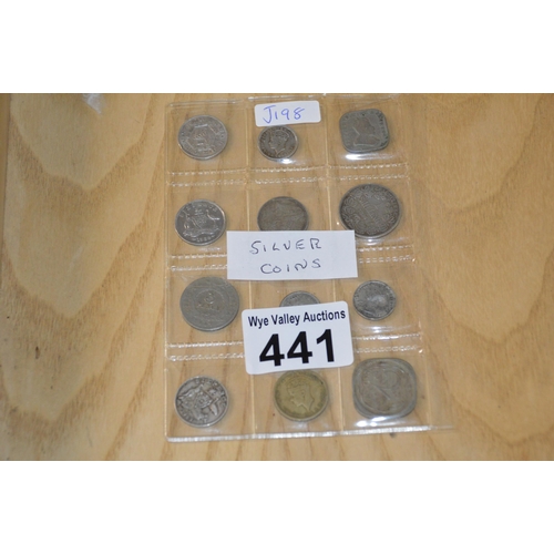 441 - qty of silver coins