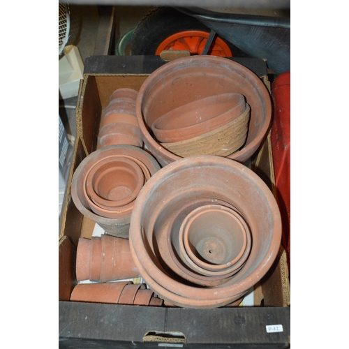 81 - qty of terracotta pots