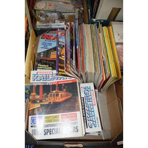 136 - box of railway magazines