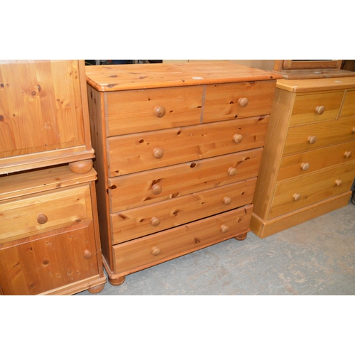 219 - pine chest of drawers