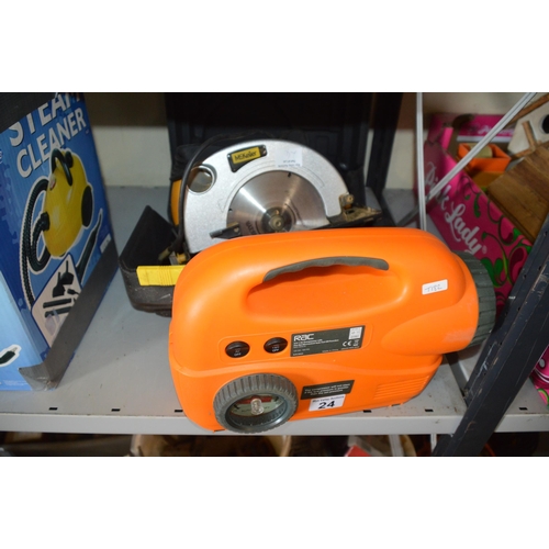 24 - air compressor & saw