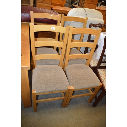 260 - 4 dining chairs