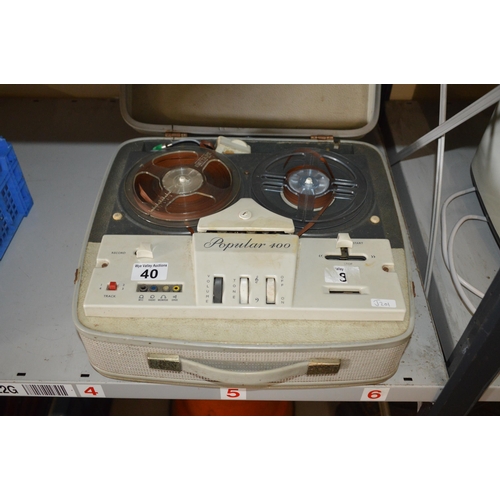 40 - reel to reel tape player