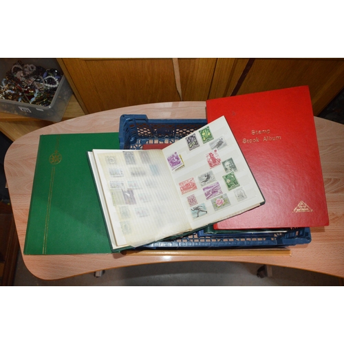 448 - qty of stamp albums