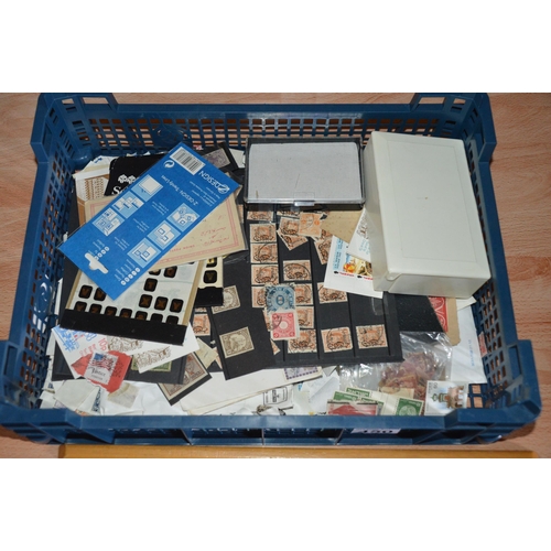 450 - crate of stamps etc.