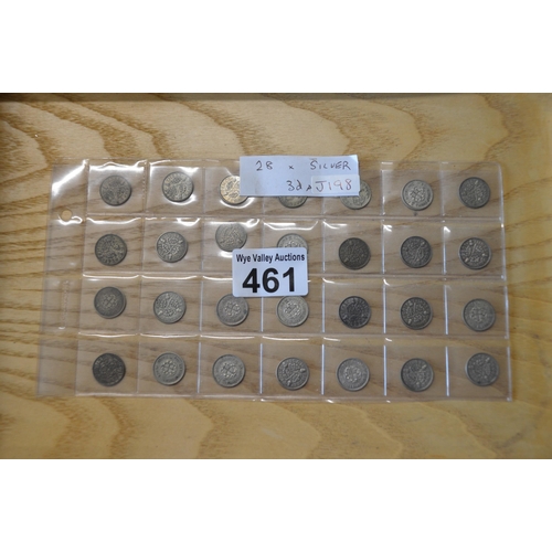 461 - 28 silver coins