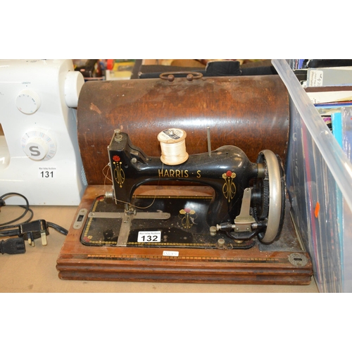 132 - harris sewing machine