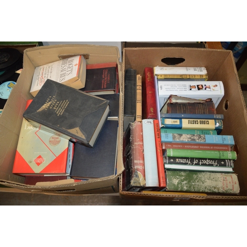 142 - 2 boxes of books