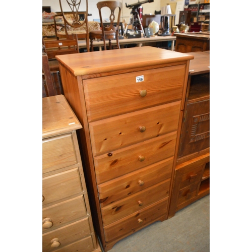 156 - pine chest of drawers