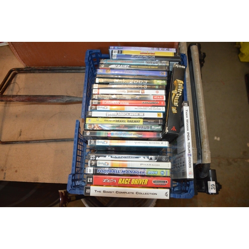 70 - crate of computer games