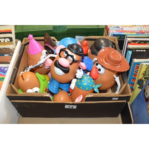 74 - box of mr potato heads