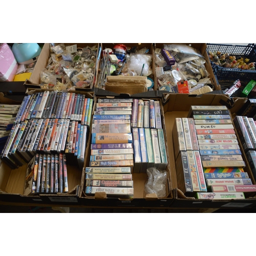 100 - 3 boxes of dvds/vhs