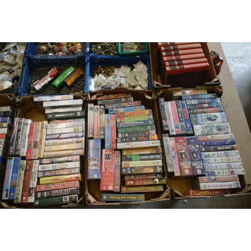 102 - 3 box of vhs tapes