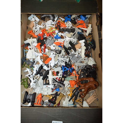 141 - box of toy figures etc.