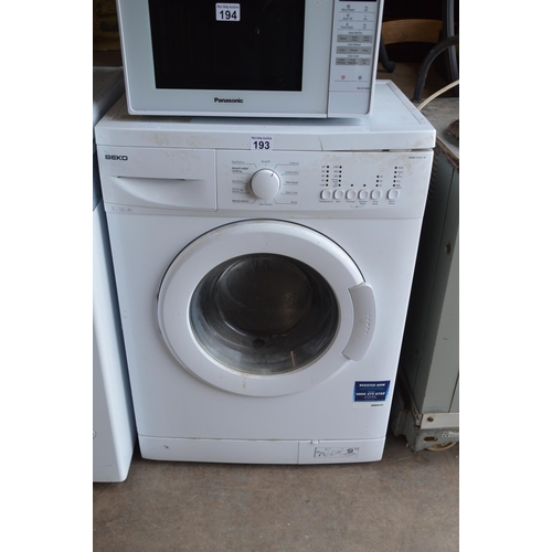 193 - beko washing machine