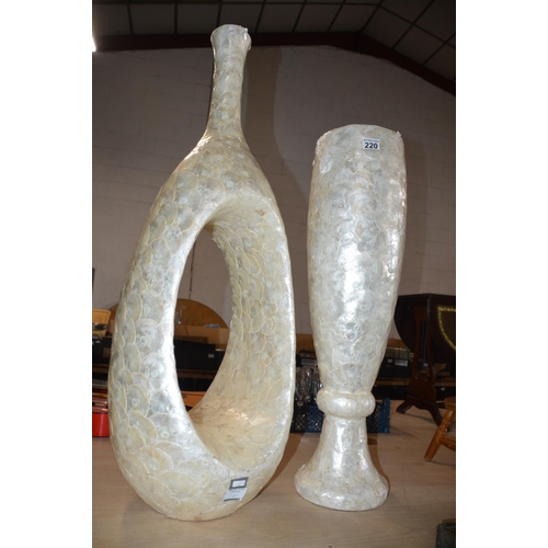 220 - 2 large vases