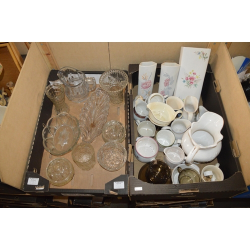 269 - 2 boxes of glass & china