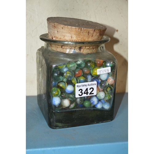 342 - jar of marbles