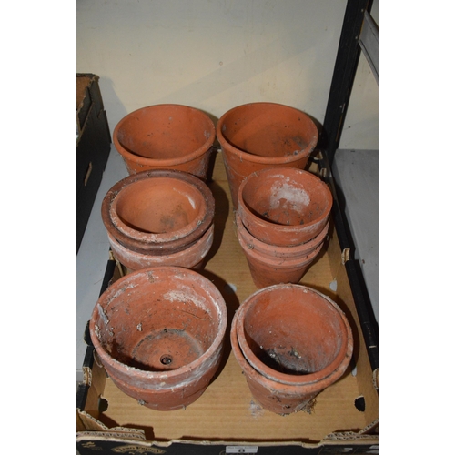 8 - box of terracotta pots