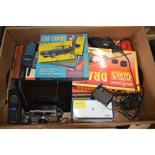 102 - box of games, mobile phones etc.