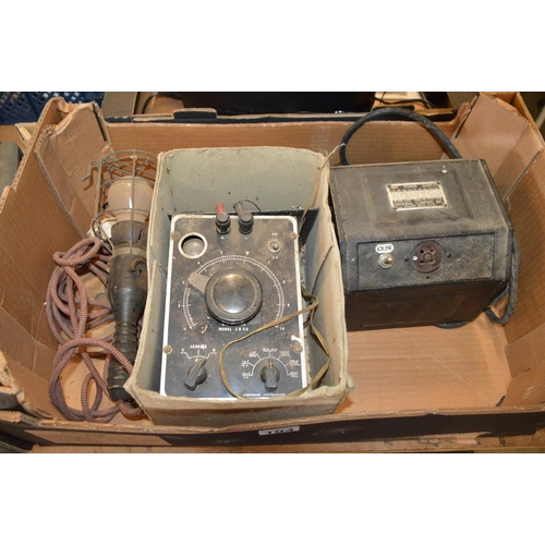 104 - box of electrical instruments