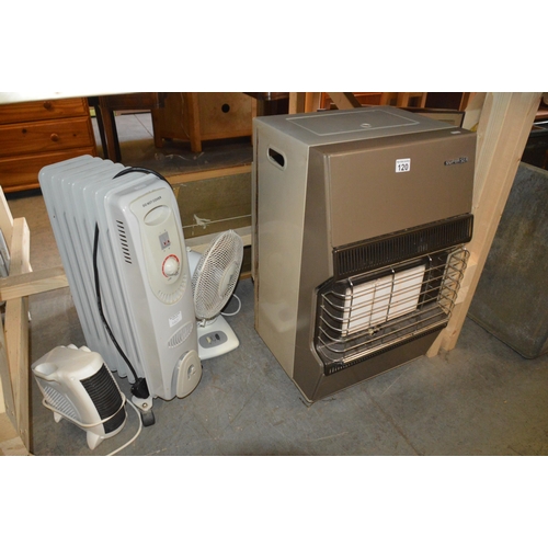 120 - qty of electric & gas heaters