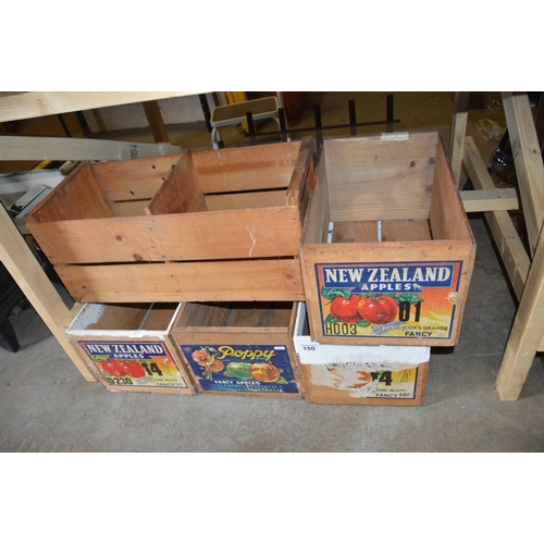 150 - qty of wooden crates