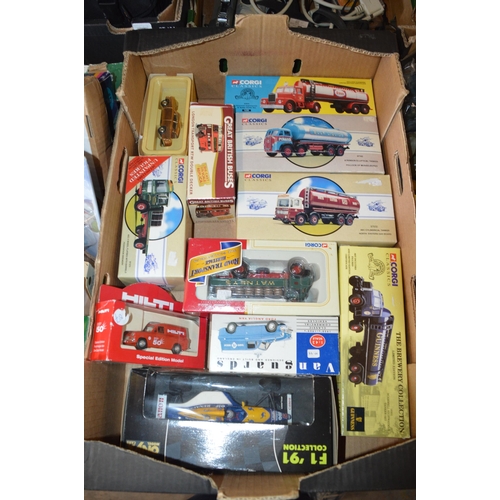 156 - box of model cars, corgi etc.