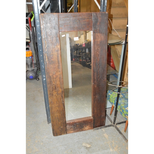 178 - wood framed mirror