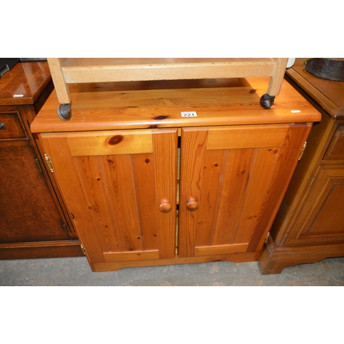 221 - pine cabinet