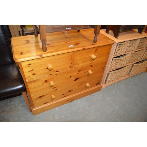 233 - pine chest of drawers