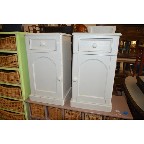 244 - 2 bedside cabinets